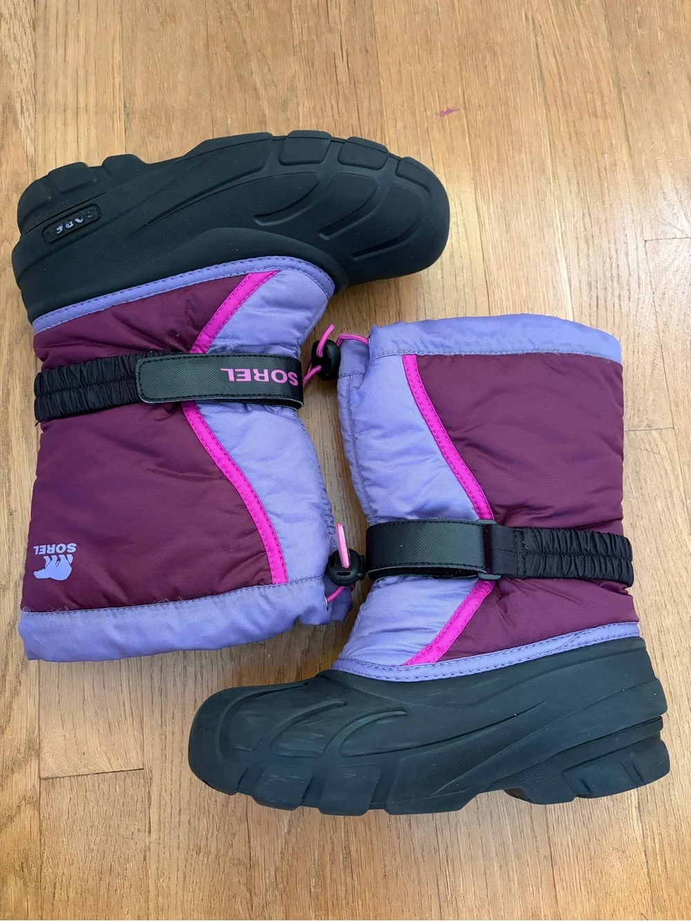 Sorel Flurry Purple Girls Winter Snow Boots Youth 3
